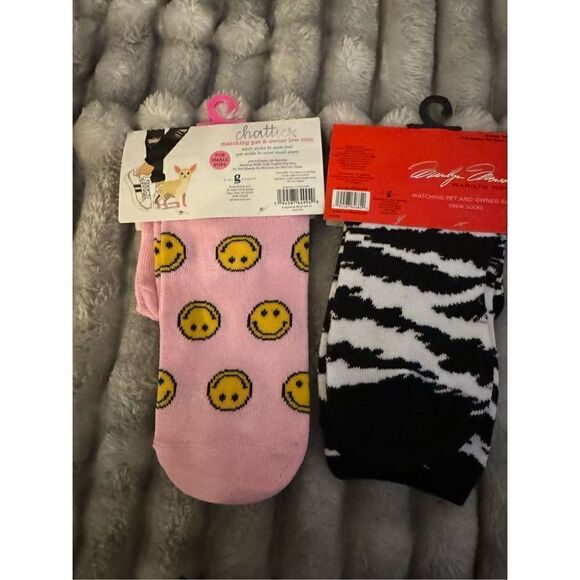 2x chatties small pup/dog socks & matching owner , mom dad socks! - Picture 2 of 2
